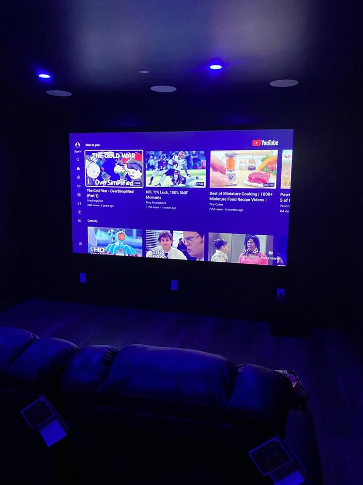 Home Cinema Setup, Laser Lights Installation King Projects